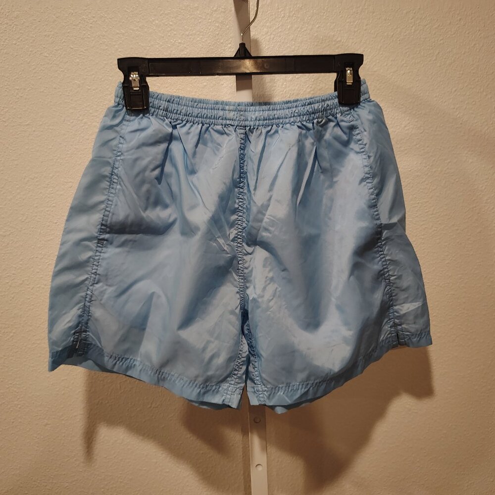 Outlooks Juniors Nylon Athletic Shorts Size Medium Blue